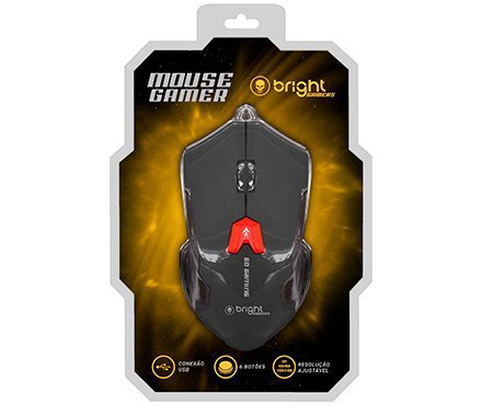 MOUSE GAMING PRETO BRIGHT